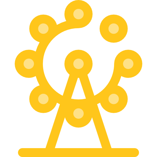 観覧車 Monochrome Yellow icon