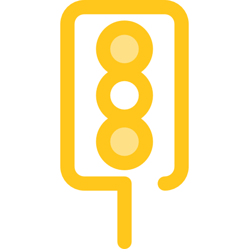 sygnalizacja świetlna Monochrome Yellow ikona