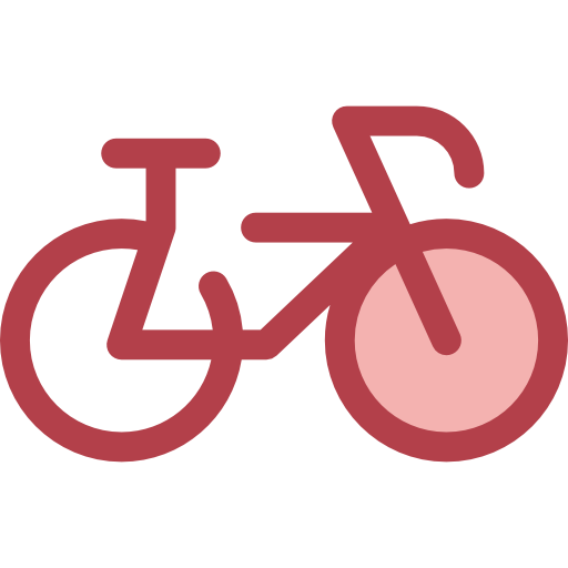 自転車 Monochrome Red icon