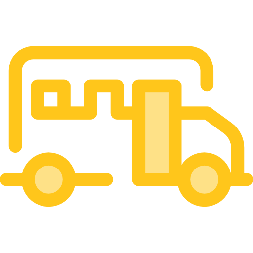 autobus Monochrome Yellow Icône