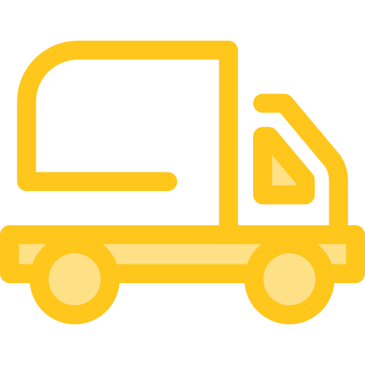 vrachtauto Monochrome Yellow icoon