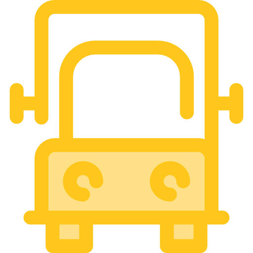 Truck Monochrome Yellow icon