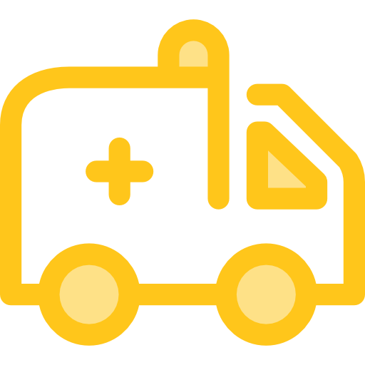 ambulancia Monochrome Yellow icono