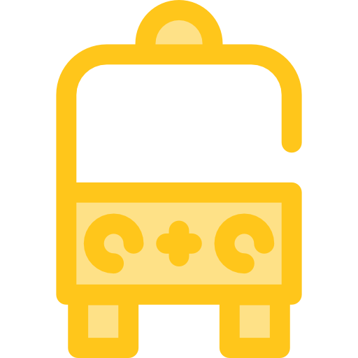 ambulance Monochrome Yellow icoon