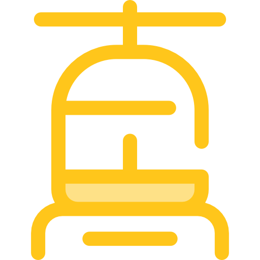 helicóptero Monochrome Yellow icono