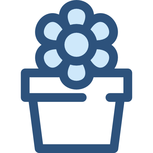 꽃 Monochrome Blue icon