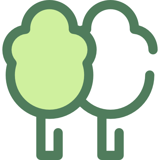 Trees Monochrome Green icon
