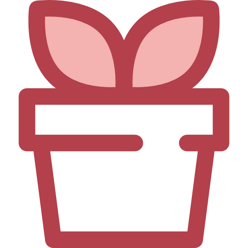 Plant Monochrome Red icon