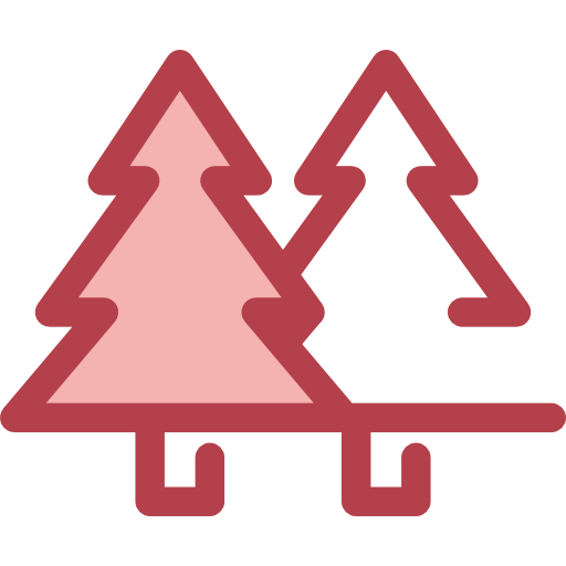 pines Monochrome Red icono