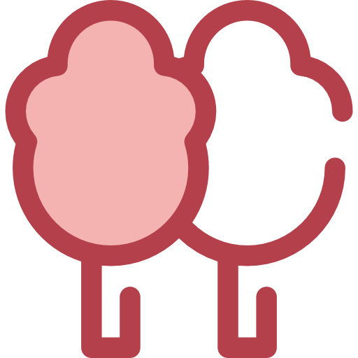 Árboles Monochrome Red icono