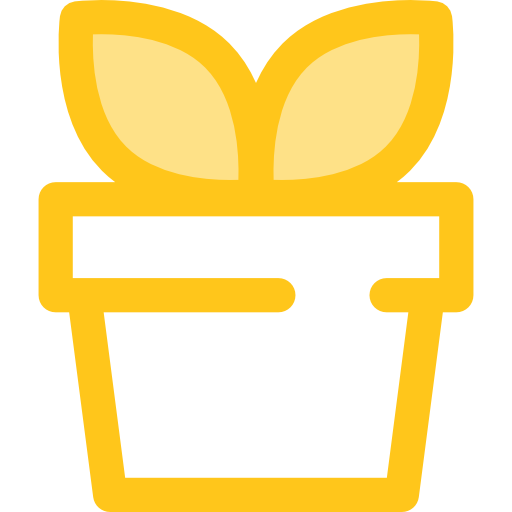 Plant Monochrome Yellow icon