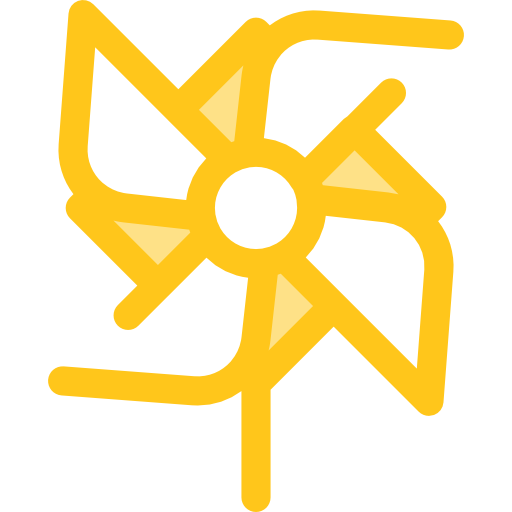 pinwheel Monochrome Yellow icoon