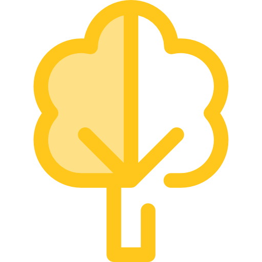 Tree Monochrome Yellow icon