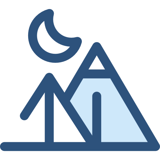 Mountains Monochrome Blue icon