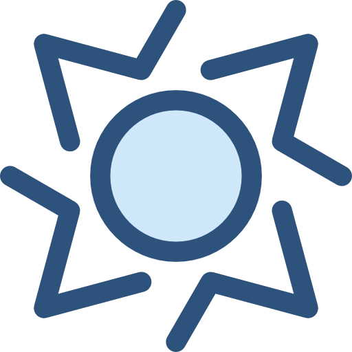 montagne Monochrome Blue icona
