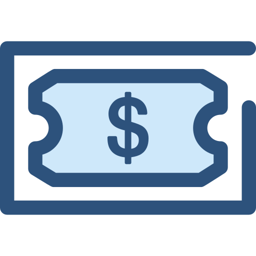 dinero Monochrome Blue icono