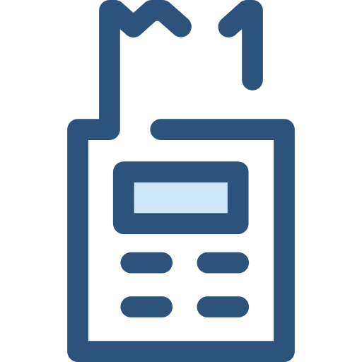 calcolatrice Monochrome Blue icona