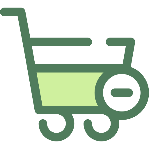 carrito de compras Monochrome Green icono