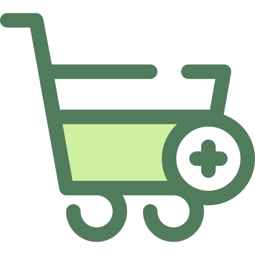 carrito de compras Monochrome Green icono