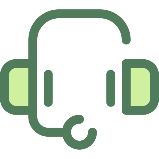 Headset Monochrome Green icon