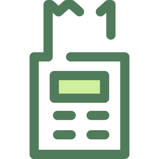 Calculator Monochrome Green icon