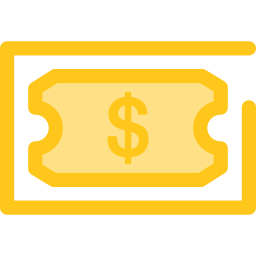 pieniądze Monochrome Yellow ikona