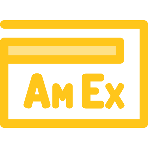 american express Monochrome Yellow icoon