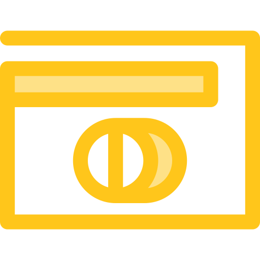 diners club Monochrome Yellow Icône