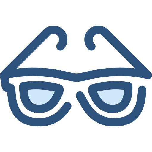 des lunettes de soleil Monochrome Blue Icône