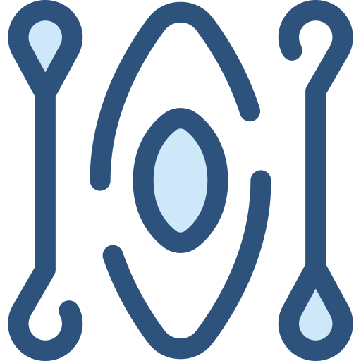canoa Monochrome Blue icono