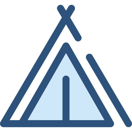 텐트 Monochrome Blue icon