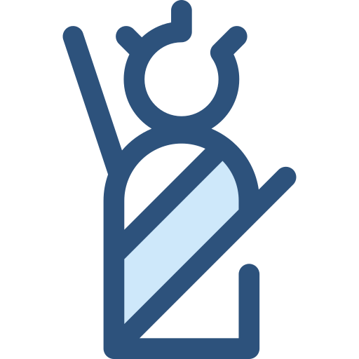 statue de la liberté Monochrome Blue Icône