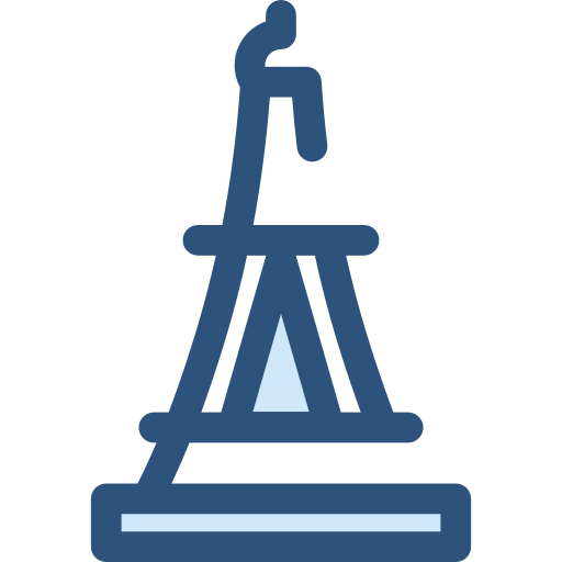 에펠 탑 Monochrome Blue icon