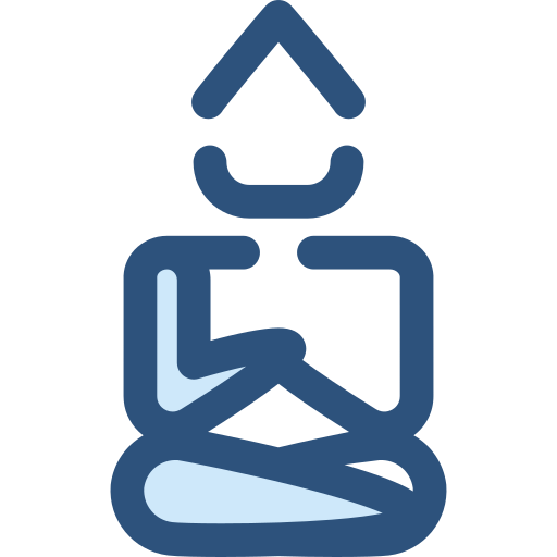 태국의 대불 Monochrome Blue icon