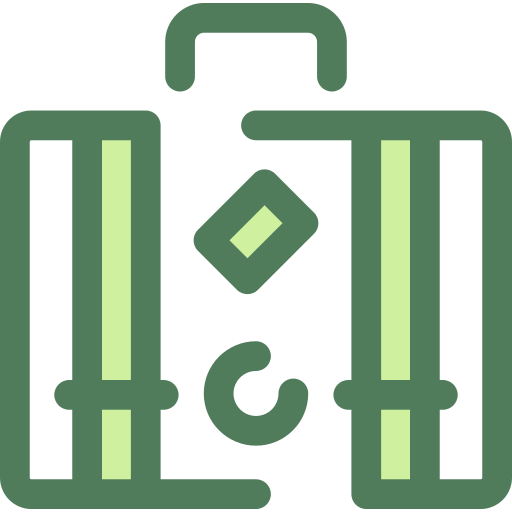 Suitcase Monochrome Green icon
