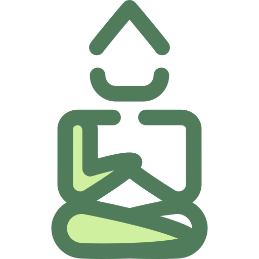 Great buddha of thailand Monochrome Green icon