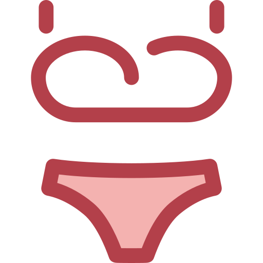 badeanzug Monochrome Red icon
