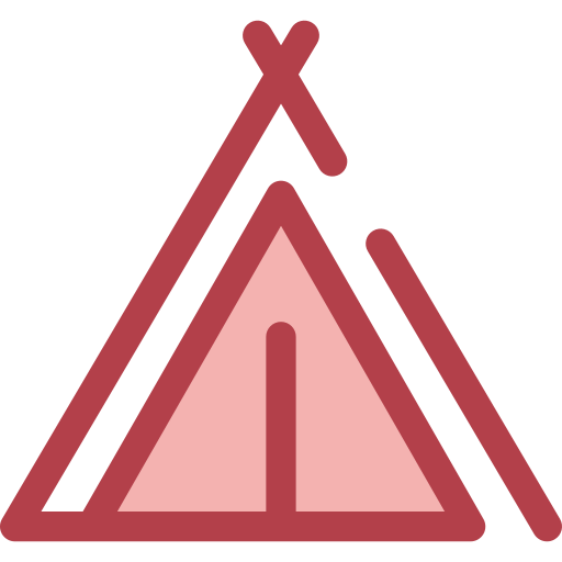 텐트 Monochrome Red icon