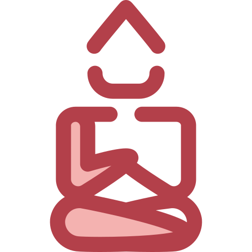 Великий будда таиланда Monochrome Red иконка