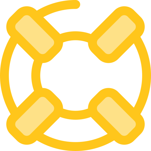 salva-vidas Monochrome Yellow Ícone