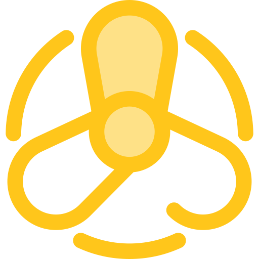 Propeller Monochrome Yellow icon