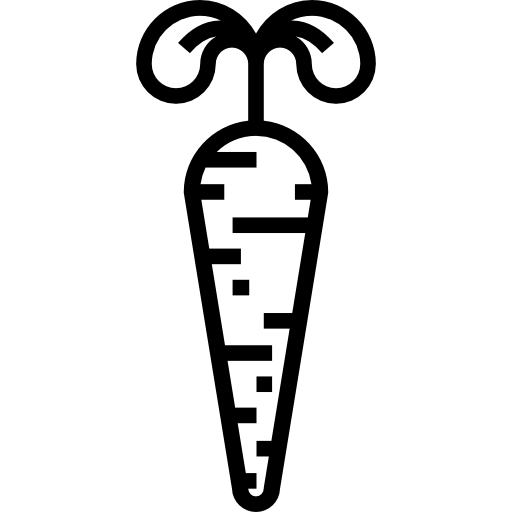 marchewka Detailed Straight Lineal ikona