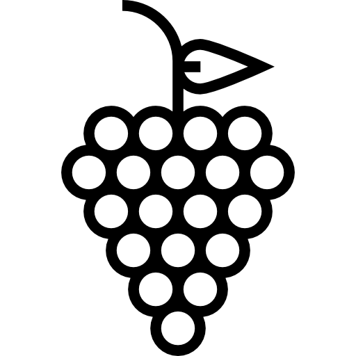 Виноград Detailed Straight Lineal иконка