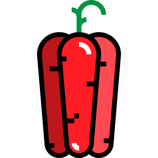Bell pepper Detailed Straight Lineal color icon