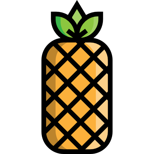 ananas Detailed Straight Lineal color ikona