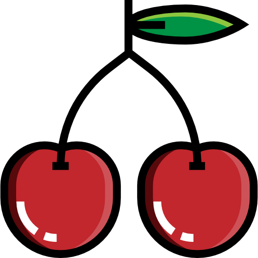 Cherries Detailed Straight Lineal color icon
