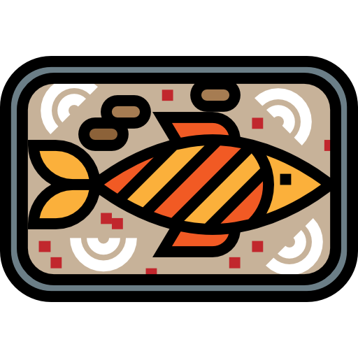 魚 Detailed Straight Lineal color icon