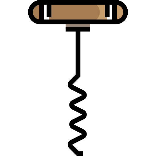 korkenzieher Detailed Straight Lineal color icon