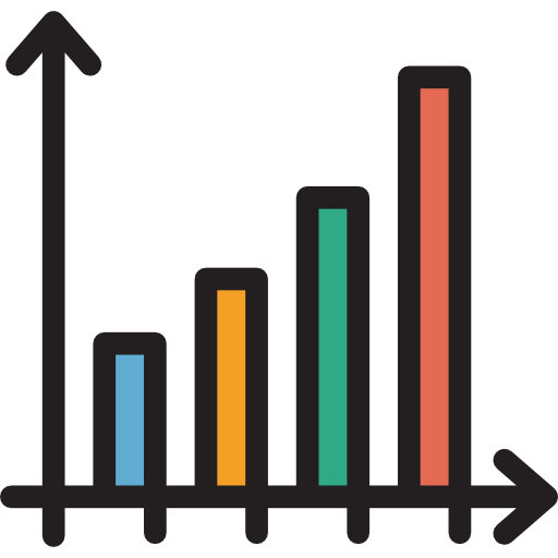 balkendiagramm Detailed Rounded Lineal color icon