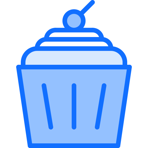 Muffin Coloring Blue icon